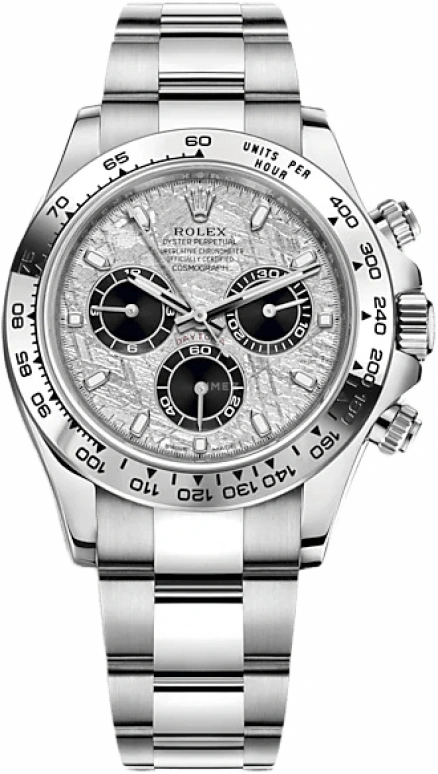 Rolex,Daytona 40mm,40mm,White Gold,Silver,Automatic,Chronograph,Column Wheel,Roger Federer,116509,116509-0073