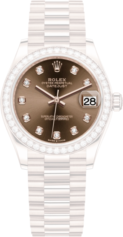 Rolex,Datejust 31 31mm,31mm,Rose Gold,Brown,Automatic,Day,55hours,278285RBR,278285RBR-0006
