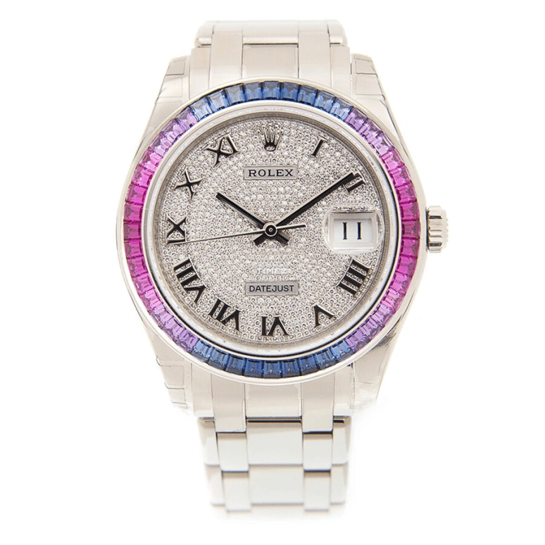 Rolex,Pearlmaster 39mm,39mm,White Gold,Silver,Automatic,Day,70hours,86349SAFUBL