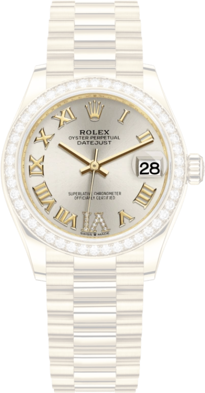 Rolex,Datejust 31 31mm,31mm,Yellow Gold,Silver,Automatic,Day,55hours,278288RBR,278288RBR-0020
