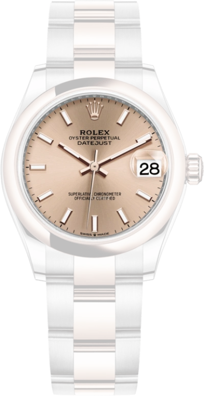Rolex,Datejust 31 31mm,31mm,Rose Gold,Stainless Steel,Rose,Automatic,Day,55hours,278241,278241-0009
