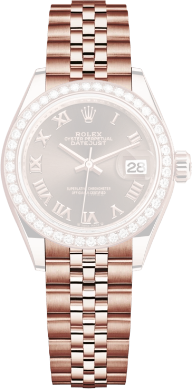 Rolex,Lady-Datejust 28mm,28mm,Everose Gold,Brown,Automatic,Day,55hours,279135RBR,279135RBR-0012