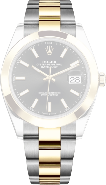 Rolex,Datejust 41 41mm,41mm,Yellow Gold,Stainless Steel,Black,Automatic,Day,70hours,126303,126303-0013