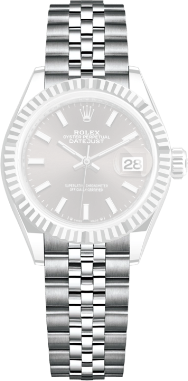 Rolex,Lady-Datejust 28mm,28mm,White Gold,Oystersteel,Grey,Automatic,Day,55hours,279174,279174-0011