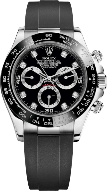 Rolex,Daytona 40mm,40mm,Ceramic,White Gold,Black,Automatic,Chronograph,72hours,Neymar,116519LN,116519LN-0025