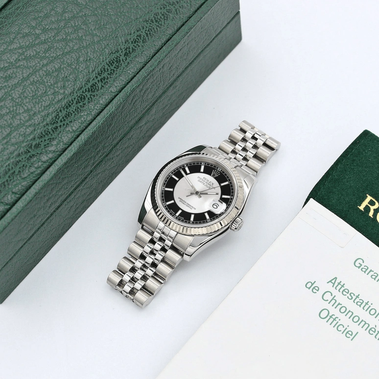 Rolex,Datejust 36 36mm,36mm,Stainless Steel,Silver,Black,Automatic,Day,48hours,116234 Tuxedo Black Jubilee