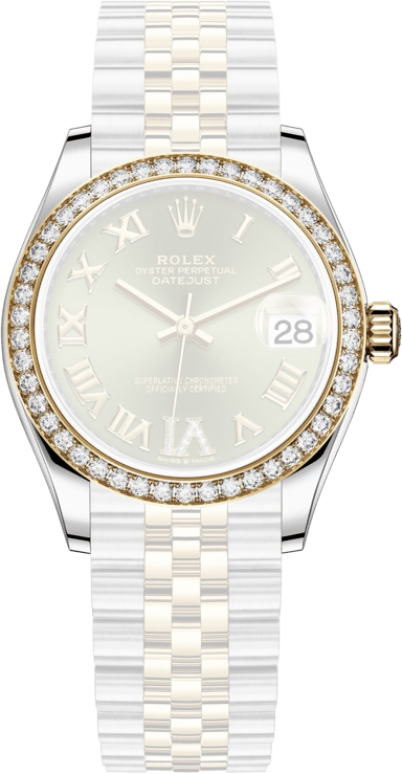 Rolex,Datejust 31 31mm,31mm,Yellow Gold,Stainless Steel,Green,Automatic,Day,55hours,278383RBR,278383RBR-0016