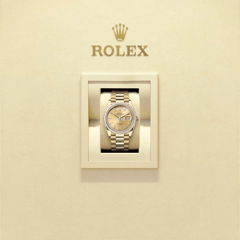Rolex,Day-Date 36 36mm,36mm,Yellow Gold,Champagne,Automatic,Date,Day,128398TBR,128398TBR-0037