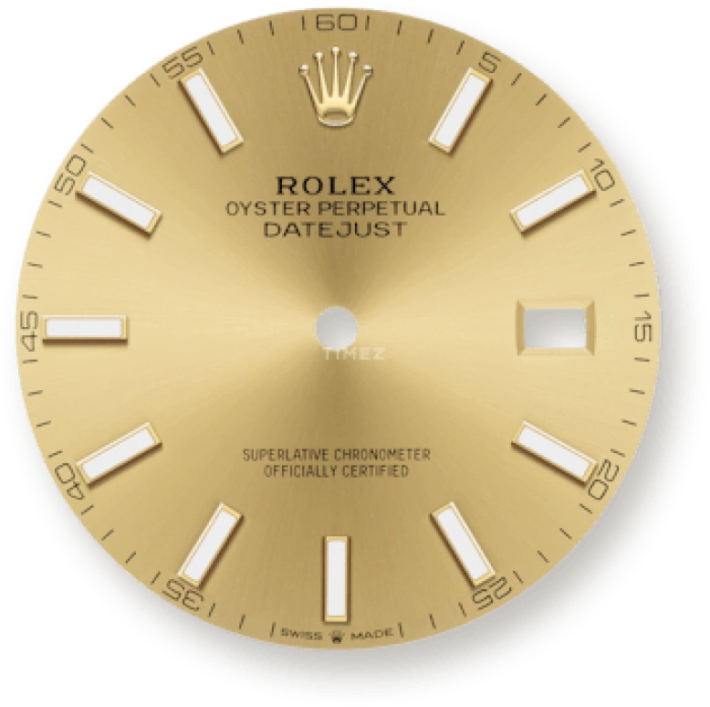 Rolex,Datejust 41 41mm,41mm,Yellow Gold,Stainless Steel,Champagne,Automatic,Day,70hours,126303,126303-0010