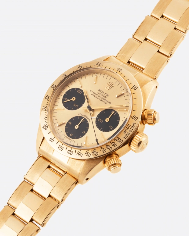 Rolex,Daytona 36mm,36mm,Yellow Gold,Black,Gold,Handwound,Chronograph,48hours,6265,6265-Oyster YG