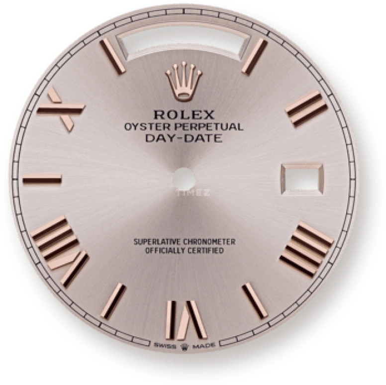 Rolex,Day-Date 40 40mm,40mm,Rose Gold,Grey,Automatic,Date,Day,Joel Embiid,The Process,228235,228235-0001