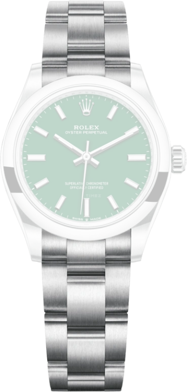 Rolex,Oyster Perpetual 31mm,31mm,Stainless Steel,Green,Automatic,55hours,In-house Caliber,277200,277200-0006