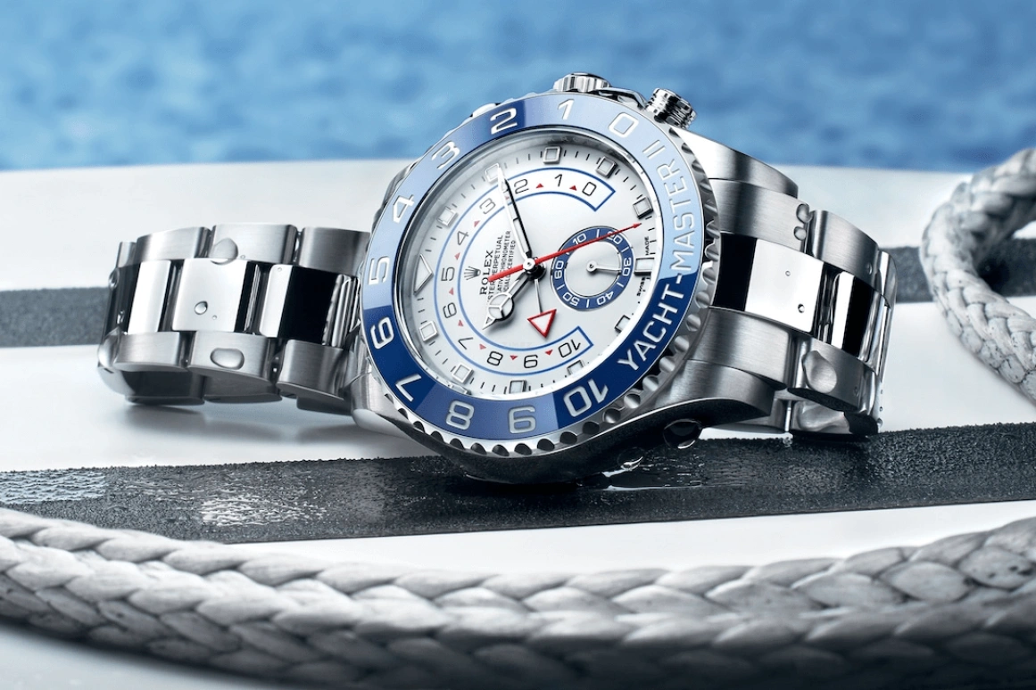 Rolex,Yacht-Master 44mm,44mm,Stainless Steel,White,Automatic,Countdown,Chronograph,Day,Column Wheel,72hours,In-house Caliber,116680,116680-0002