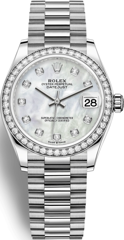 Rolex,Datejust 31 31mm,31mm,White Gold,White,Automatic,Day,55hours,278289RBR,278289RBR-0005