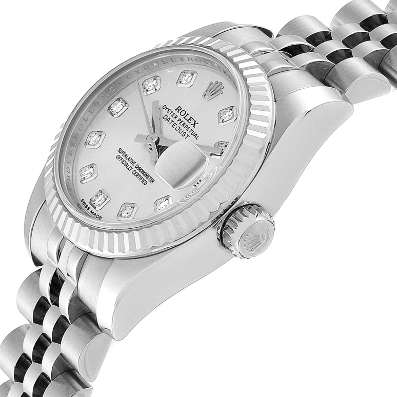 Rolex,Lady-Datejust 26mm,26mm,Stainless Steel,Silver,Automatic,Day,48hours,179174,179174-Silver
