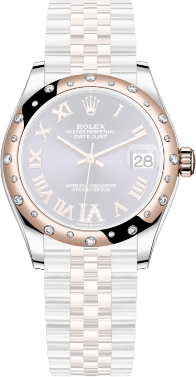 Rolex,Datejust 31 31mm,31mm,Rose Gold,Stainless Steel,Purple,Automatic,Day,55hours,278341RBR,278341RBR-0020