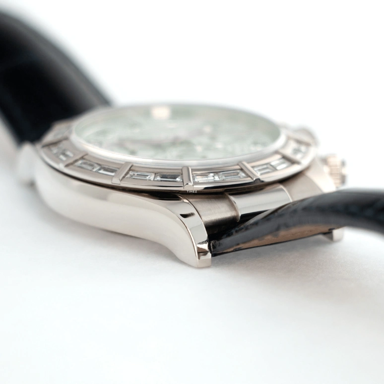 Rolex,Daytona 40mm,40mm,White Gold,Silver,Automatic,Chronograph,72hours,116589BR Diamond