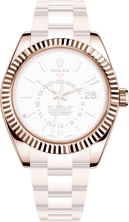 Rolex,Sky-Dweller 42mm,42mm,Rose Gold,White,Automatic,Annual Calendar,Month,Date,326935,326935-0005