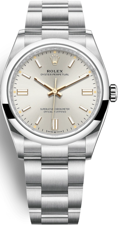 Rolex,Oyster Perpetual 36mm,36mm,Stainless Steel,Silver,Automatic,70hours,In-house Caliber,126000,126000-0001