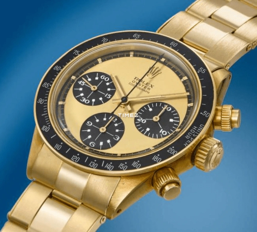 Rolex,Daytona 37mm,37mm,Yellow Gold,Yellow,Beige,Handwound,Chronograph,48hours,Erling Haaland,6263,6263-Paul Newman with Lemon Dial