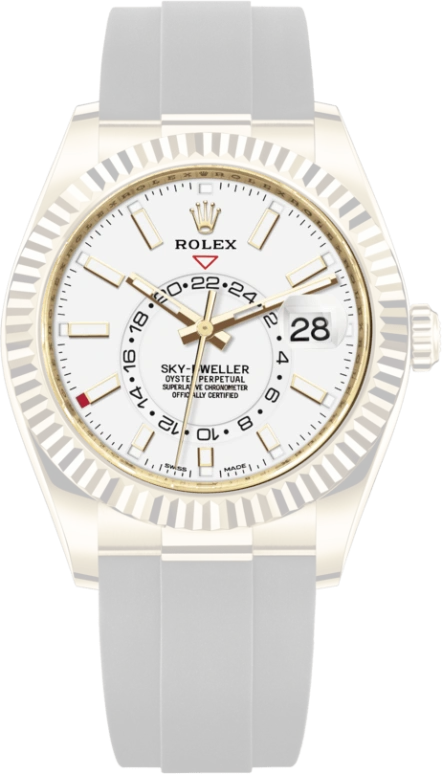 Rolex,Sky-Dweller 42mm,42mm,Yellow Gold,White,Automatic,Month,Day,Dule Time,Phil Foden,326238,326238-0006