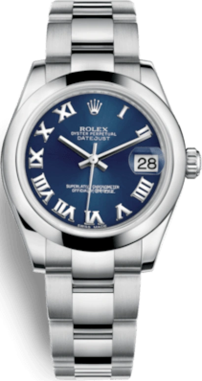 Rolex,Datejust 31 31mm,31mm,Stainless Steel,Blue,Automatic,Day,48hours,178240,178240-0036