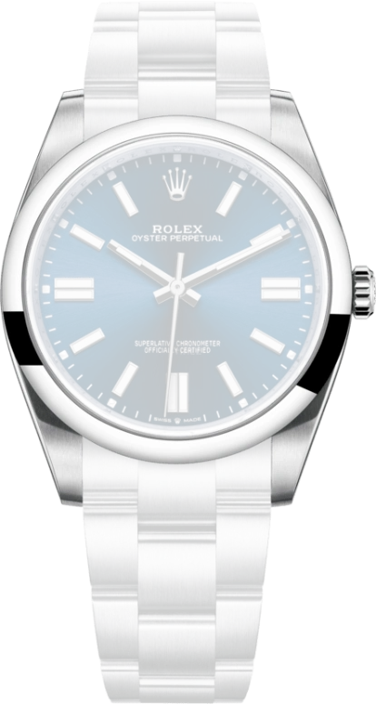 Rolex,Oyster Perpetual 41mm,41mm,Stainless Steel,Blue,Automatic,70hours,In-house Caliber,124300,124300-0003