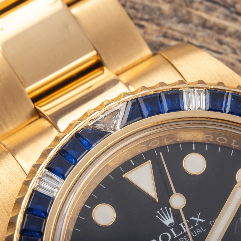 Rolex,GMT-Master II 40mm,40mm,Yellow Gold,Black,Automatic,Day,Dule Time,116748SA
