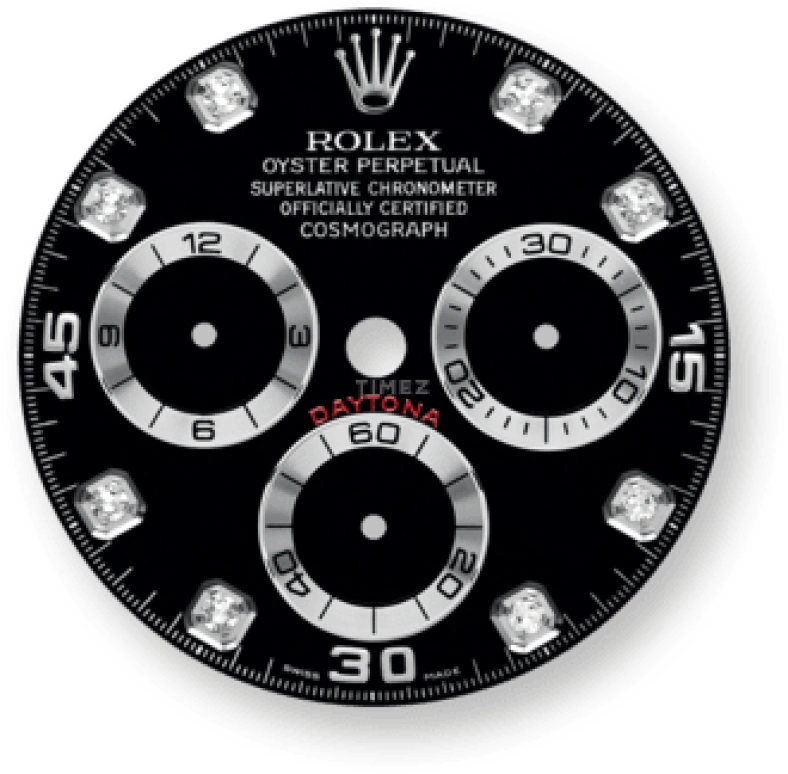 Rolex,Daytona 40mm,40mm,White Gold,Black,Automatic,Chronograph,Column Wheel,116509,116509-0055