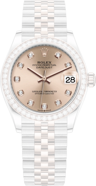 Rolex,Datejust 31 31mm,31mm,Rose Gold,Stainless Steel,Rose,Automatic,Day,55hours,278381RBR,278381RBR-0024