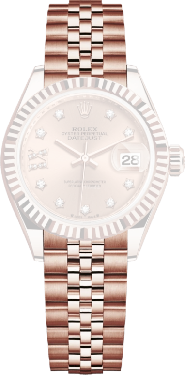 Rolex,Lady-Datejust 28mm,28mm,Everose Gold,Rose Gold,Automatic,Day,55hours,279175,279175-0030