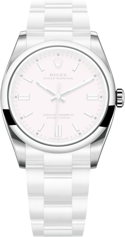 Rolex,Oyster Perpetual 36mm,36mm,Stainless Steel,Pink,Automatic,70hours,In-house Caliber,126000,126000-0008