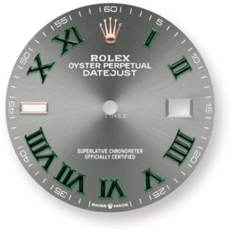 Rolex,Datejust 36 36mm,36mm,Rose Gold,Stainless Steel,Grey,Automatic,Day,70hours,126201,126201-0029
