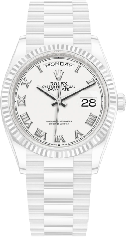 Rolex,Day-Date 36 36mm,36mm,White Gold,White,Automatic,Date,Day,128239,128239-0038