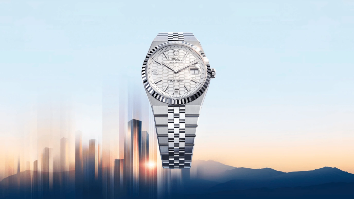Rolex,Land‑Dweller 36mm,36mm,Oystersteel,White Gold,White,Automatic,Day,66hours,127234,127234-0001