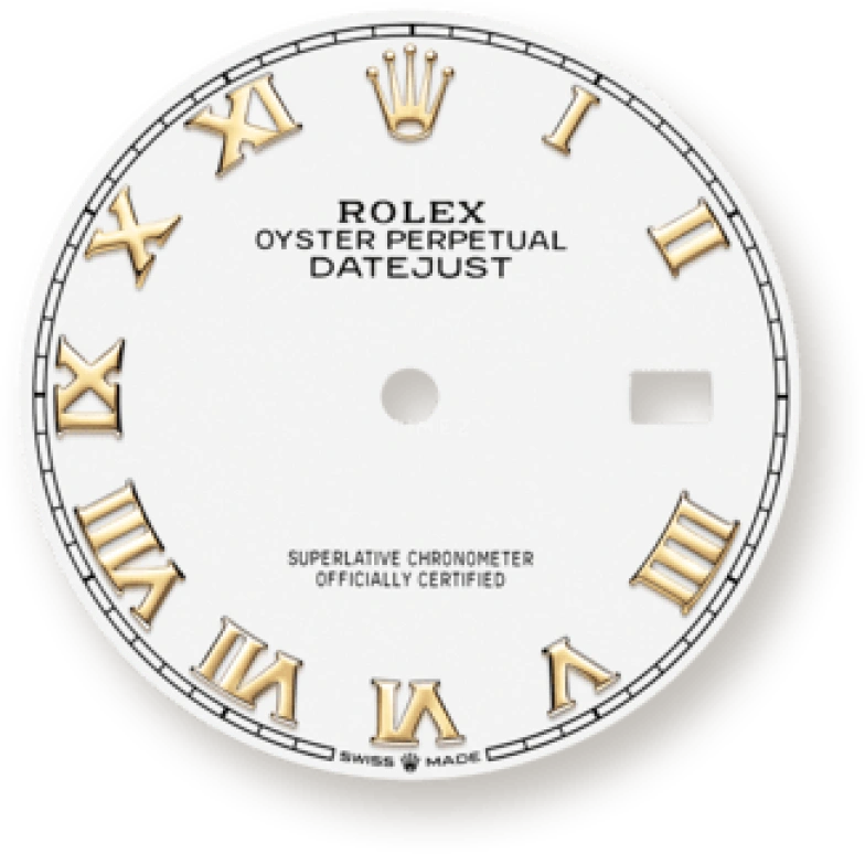 Rolex,Datejust 36 36mm,36mm,Yellow Gold,Stainless Steel,White,Automatic,Day,70hours,126203,126203-0029