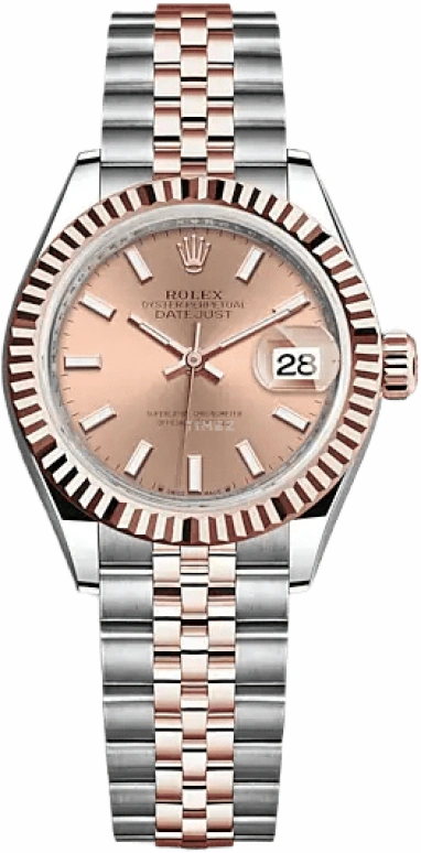 Rolex,Lady-Datejust 28mm,28mm,Oystersteel,Everose Gold,Pink,Automatic,Day,55hours,279171,279171-0023