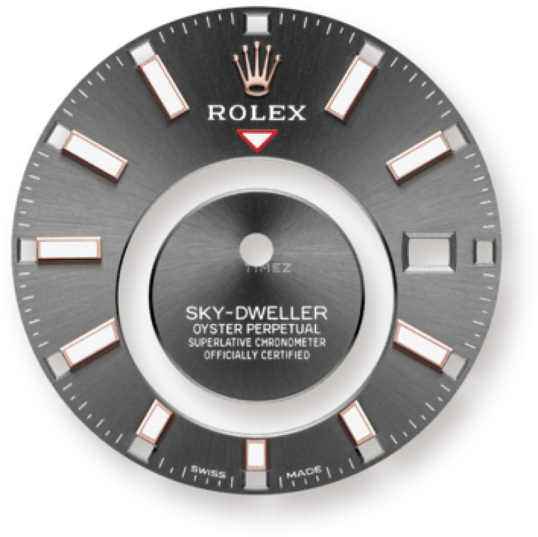 Rolex,Sky-Dweller 42mm,42mm,Rose Gold,Grey,Automatic,Annual Calendar,Month,Date,326935,326935-0007