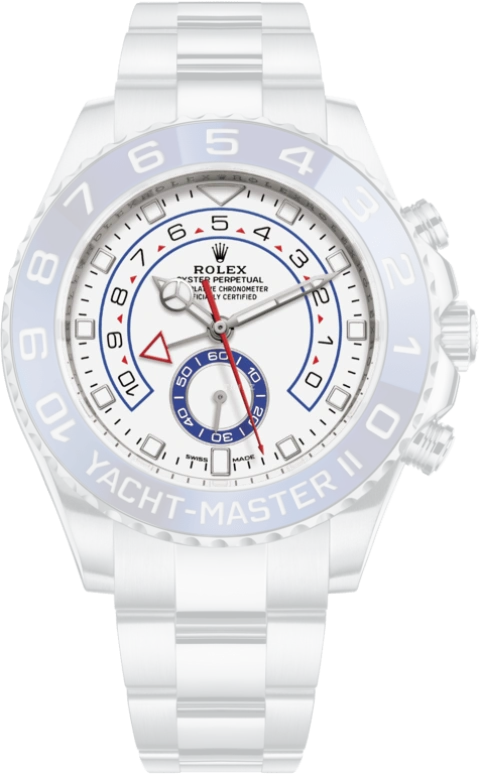 Rolex,Yacht-Master 44mm,44mm,Stainless Steel,White,Automatic,Countdown,Chronograph,Day,Column Wheel,72hours,In-house Caliber,116680,116680-0002