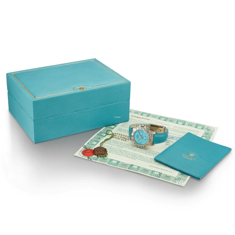 Rolex,Daytona 40mm,40mm,White Gold,Sky Blue,Blue,Automatic,Chronograph,72hours,116519 Turquoise