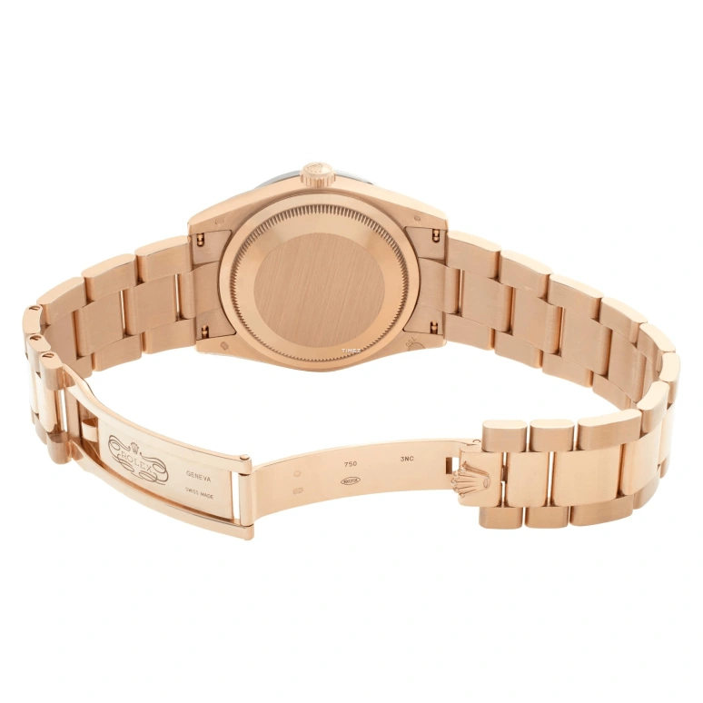 Rolex,Day-Date 36 36mm,36mm,Rose Gold,Silver White,White,Automatic,Date,Day,118395BR