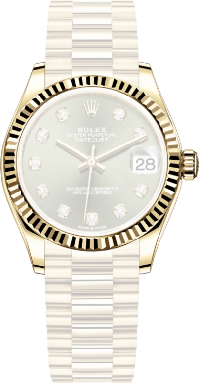 Rolex,Datejust 31 31mm,31mm,Yellow Gold,Green,Automatic,Day,55hours,278278,278278-0011