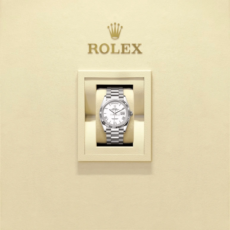 Rolex,Day-Date 36 36mm,36mm,White Gold,White,Automatic,Date,Day,128239,128239-0059
