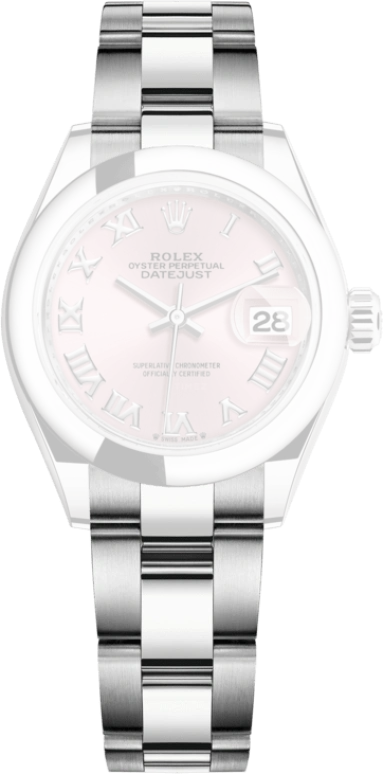 Rolex,Lady-Datejust 28mm,28mm,Stainless Steel,Pink,Automatic,Day,55hours,279160,279160-0014
