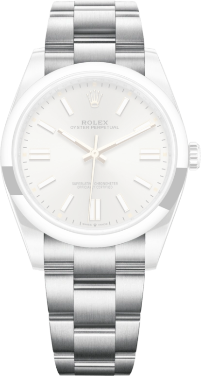 Rolex,Oyster Perpetual 41mm,41mm,Stainless Steel,Silver,Automatic,70hours,In-house Caliber,124300,124300-0001