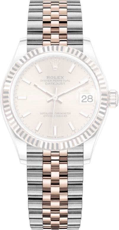 Rolex,Datejust 31 31mm,31mm,Rose Gold,Stainless Steel,Rose Gold,Automatic,Day,55hours,278271,278271-0010