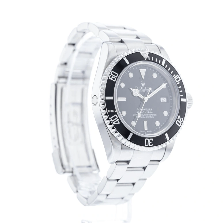 Rolex,Sea-Dweller 40mm,40mm,Oystersteel,Aluminum Oxide,Black,Automatic,Day,48hours,16600T