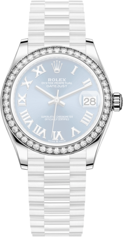 Rolex,Datejust 31 31mm,31mm,White Gold,Blue,Automatic,Day,55hours,278289RBR,278289RBR-0023