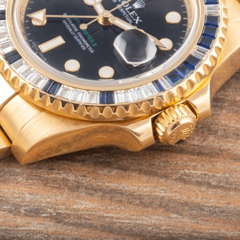 Rolex,GMT-Master II 40mm,40mm,Yellow Gold,Black,Automatic,Day,Dule Time,116748SA