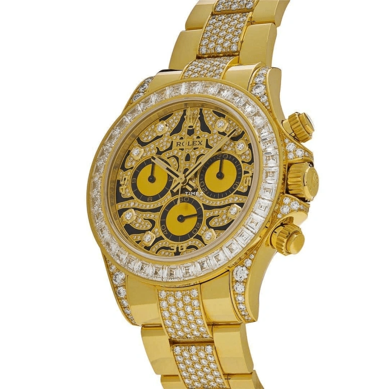 Rolex,Daytona 40mm,40mm,Yellow Gold,Yellow,Black,Automatic,Chronograph,72hours,116598TBR,116598TBR-0002
